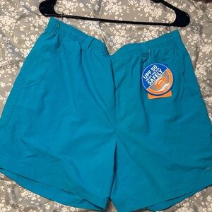 Columbia Turquoise PFG Swim Shorts